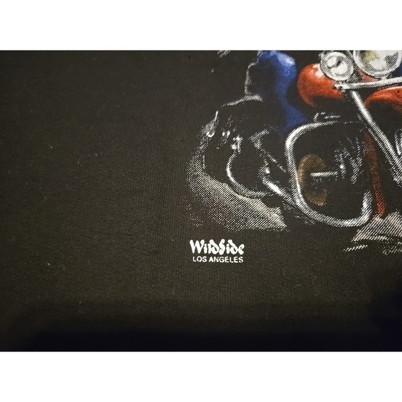 Gildan Wildside Los Angeles Survivors Motorcycle/Wolf Sweater Mens Size Large - Picture 3 of 7